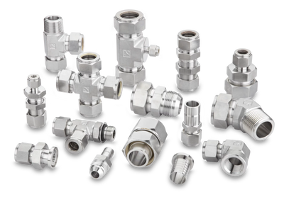 High purity fittings and connectors. VCR, threaded and Swagelok style