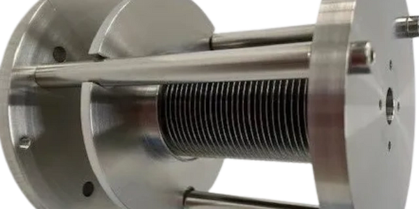 Edge welded bellows assembly