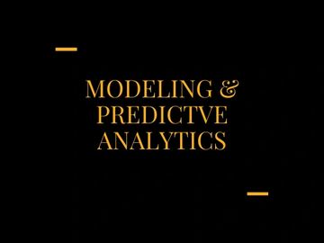 Predictive Analytics