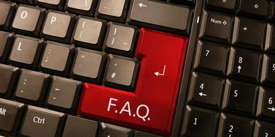 FAQ option available for the website builder