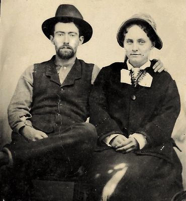 Jesse & Zee James, aka Mr. Thomas Howard in Tennessee after the 1876 Northfield Bank robbery.