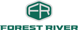 Forest River logo with stylized FR letters and bold text.