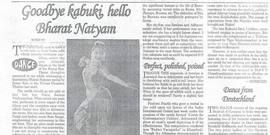 Izumi dance reviewed on the Stateman.