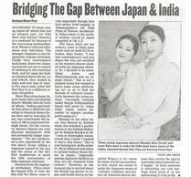 Bridging The Gap Between Japan and India, Izumi and Sato Sisters danced, Hindustani Times.