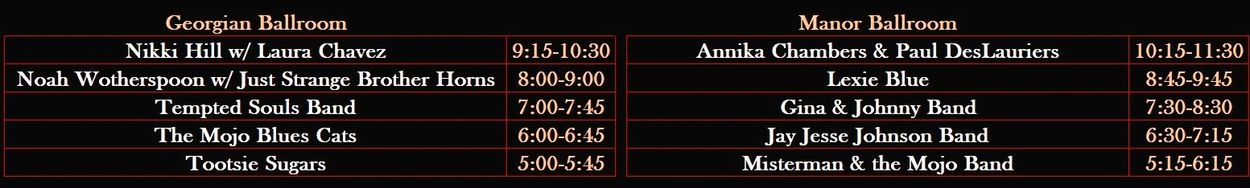 Artist Lineup & Bios