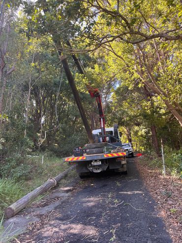 Power pole installation