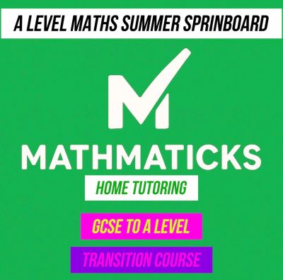A-level maths summer springboard for home tutoring and transition courses.