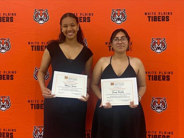 Friends Community Service Award winners for 2025 were Milana Farrar, left, and Emily Portillo. In th