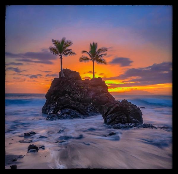 A sunset near Pavones In front of one of the best restaurants in town… A beautiful view