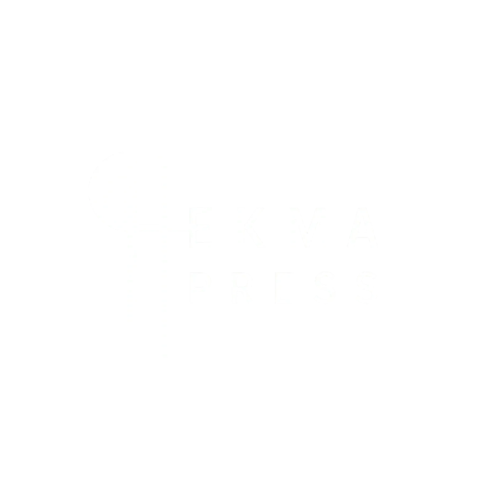 Logo of Pekma Press in white on a black background.