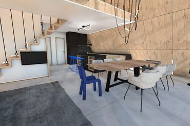 commercial residential dining room interior design