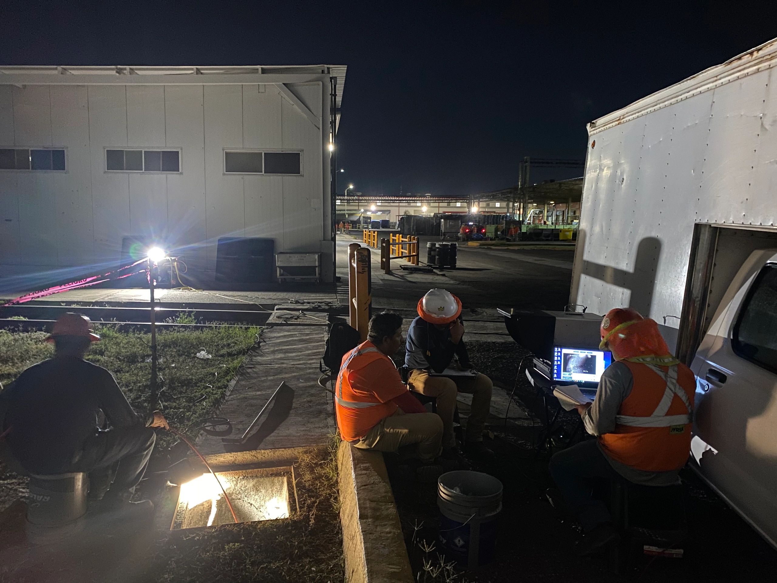 Jornada de trabajo de boroscopia en industria.