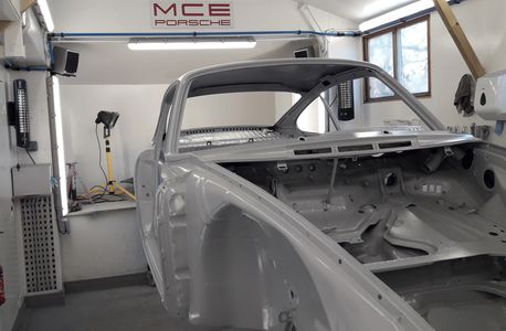 Porsche bare metal repaint
