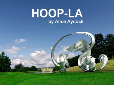"Hoop-La" by Alice Aycock, 2014.
Fabrication and installation by EES Design Studio.