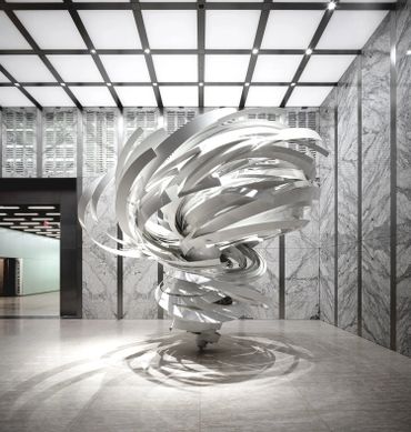 "Thunderdome" by Alice Aycock.
Fabrication and installation by EES Design Studio.