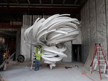 "Thunderdome" by Alice Aycock.
Fabrication and installation by EES Design Studio.