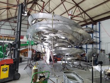 "Toronto Twister" by Alice Aycock.
Fabrication and installation by EES Design Studio.