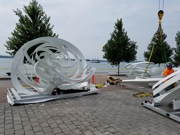 "Toronto Twister" by Alice Aycock.
Fabrication and installation by EES Design Studio.