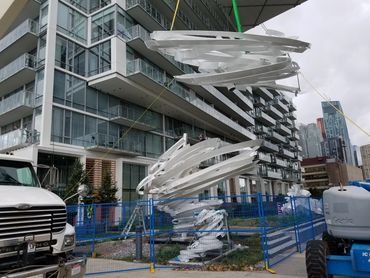 "Toronto Twister" by Alice Aycock.
Fabrication and installation by EES Design Studio.
