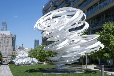 "Toronto Twister" by Alice Aycock.
Fabrication and installation by EES Design Studio.