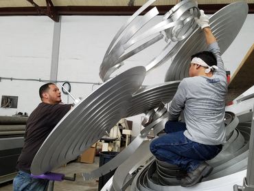 "Untitled Cyclone" by Alice Aycock.
Fabrication and installation by EES Design Studio.