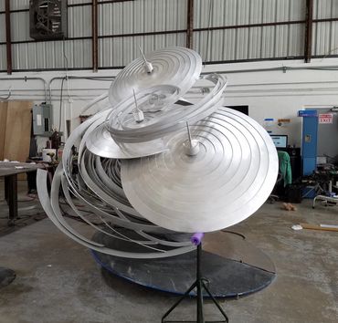 "Untitled Cyclone" by Alice Aycock.
Fabrication and installation by EES Design Studio.