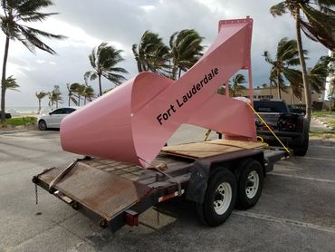 "AutoNation Ribbon" for Bombshell Productions, in Fort Lauderdale Beach, Florida, US.