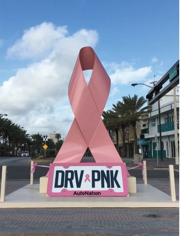 "AutoNation Ribbon" for Bombshell Productions, in Fort Lauderdale Beach, Florida, US.