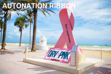"AutoNation Ribbon" for Bombshell Productions, in Fort Lauderdale Beach, Florida, US.