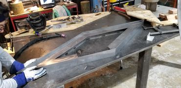 "Euclid" by Jen Lewin in Norwalk, Connecticut, US
Metal Frame Fabrication by EES Design Studio.