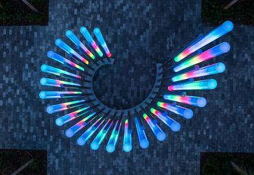 "Helix" by Jen Lewin in Doral, Florida, US
Sculpture Fabrication (PC: Jen Lewin Studio)