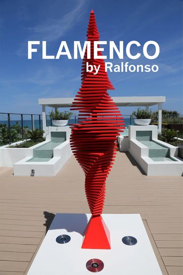 "Flamenco" by Ralfonso in Boynton Beach, FL
Photo of final sculpture (PC: Ralfonso.com)