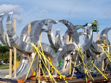 "Reflections" by Ralfonso in Boynton Beach, Florida, US
Sculpture Fabrication by EES Design Studio