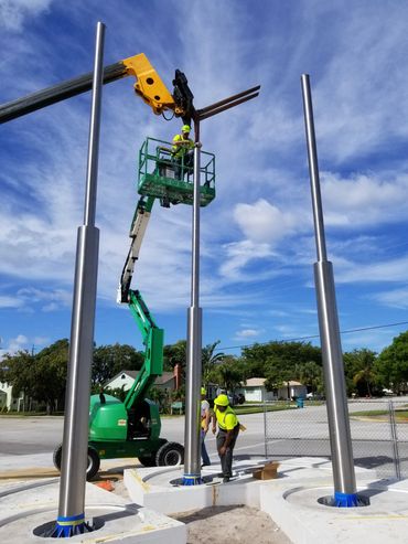 "Reflections" by Ralfonso in Boynton Beach, Florida, US
Sculpture Fabrication by EES Design Studio