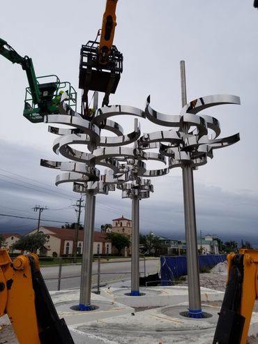 "Reflections" by Ralfonso in Boynton Beach, Florida, US
Sculpture Fabrication by EES Design Studio