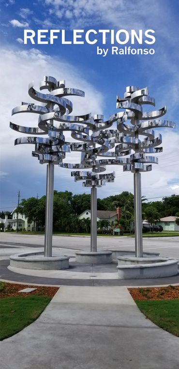 "Reflections" by Ralfonso in Boynton Beach, FL
Photo of final sculpture (PC: EES Design Studio)