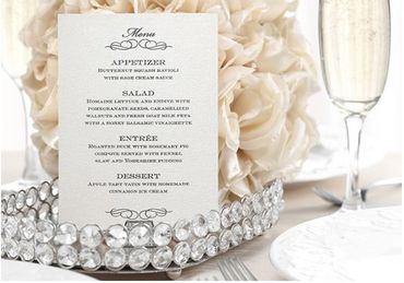 menu card