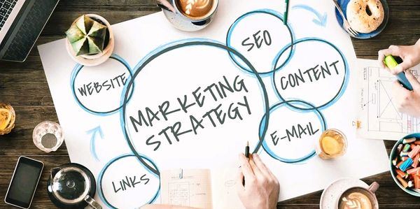 Assembling a marketing strategy that includes website development, set content, links and e-mail.