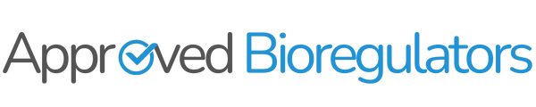Text logo reading 'Approved Bioregulators' with a checkmark.
