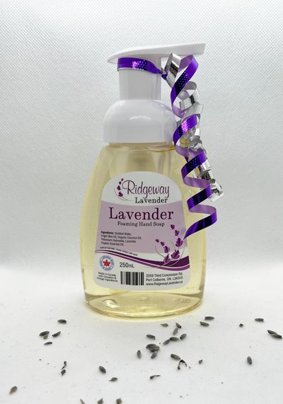 lavender foaming hand soap ontario made locally made niagara lavender