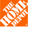 The Home Depot logo in white on an orange background.