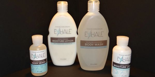 EXHALE all natural frankincense bath and body wash