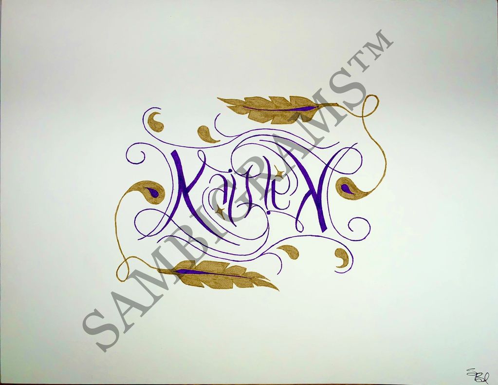 Unique ambigram for apparel