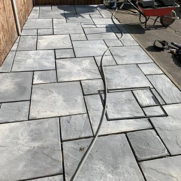 Patio our Landscapers laid in Watford
