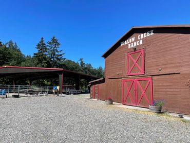 Regardless of the weather, we offer year round riding in our covered arena.