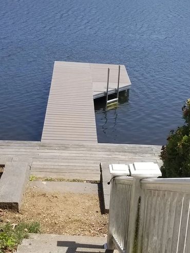 Dock installed by Inland Docks in central Mass