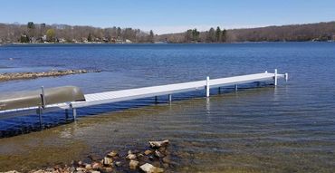 Dock installed by Inland Docks in central Mass
