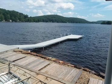 Dock installed by Inland Docks in central Mass