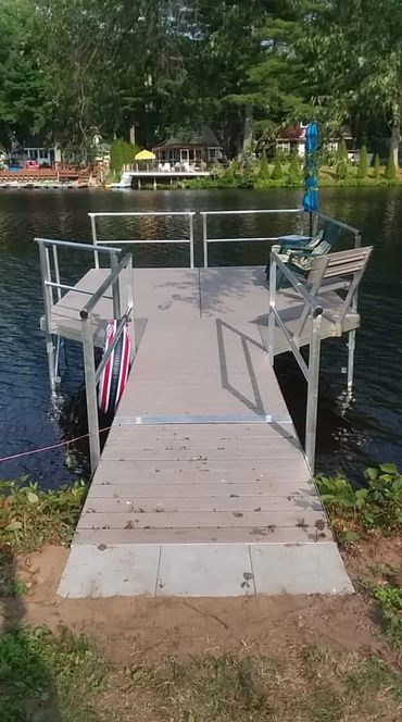 Dock installed by Inland Docks in central Mass