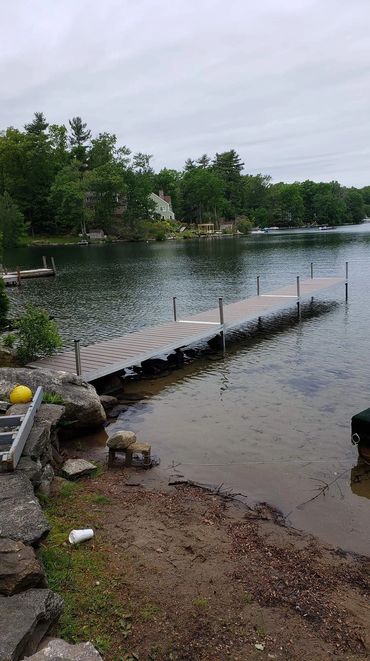 Dock installed by Inland Docks in central Mass